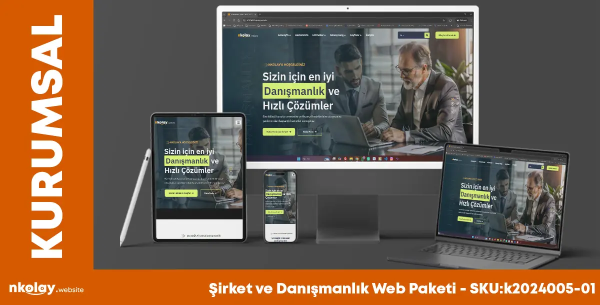 Şirket ve Danışmanlık Web Paketi (SKU:k2024001-01)