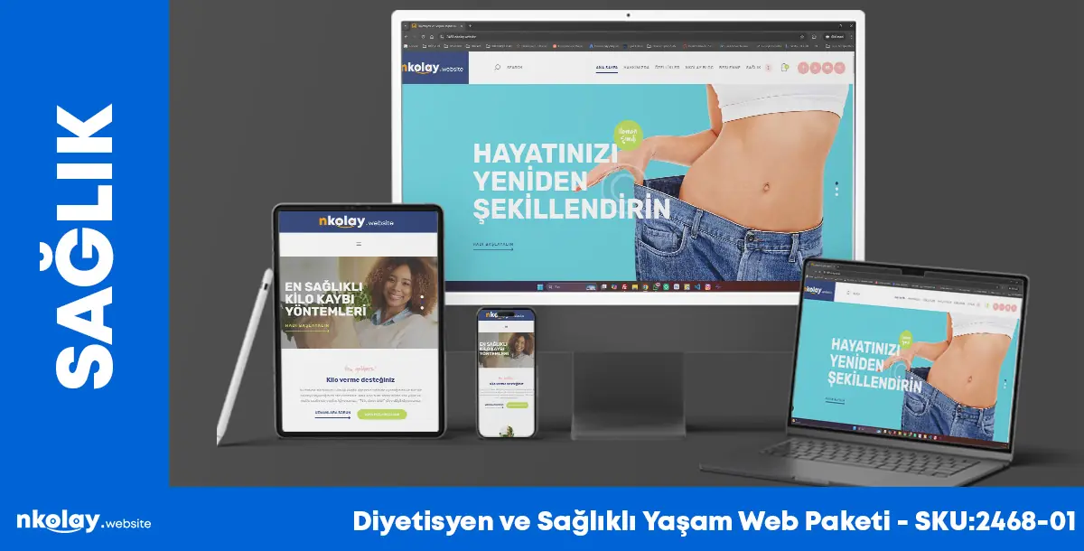 Diyetisyen ve Sağlıklı Yaşam Web Paketi (SKU:2468-01)